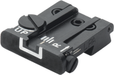 Browning Hi-Power [Sport Vigilante Mark III Practical HP40] tacca di mira regolabile | linee bianche - Ubitzu