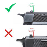Browning Hi-Power Vigilante mire regolabili | punti bianchi - Ubitzu
