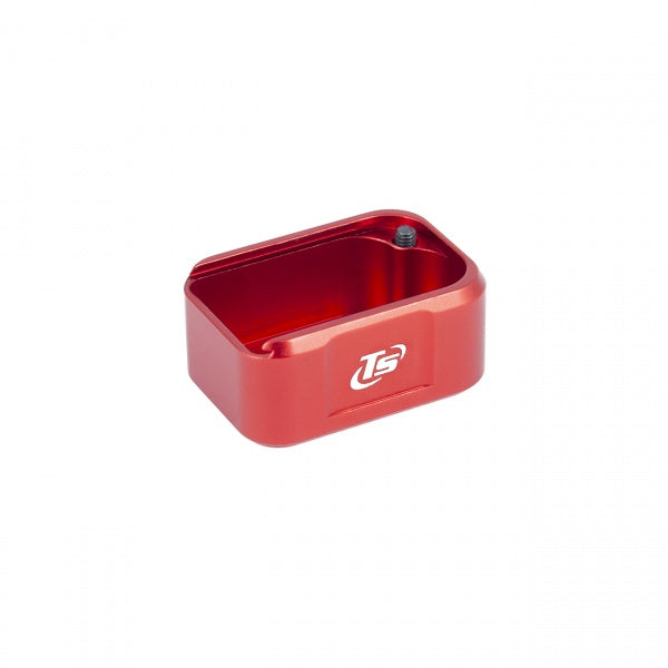 Canik TP9 [SF SFx Elite Combat & Rival-S] fondello caricatore in alluminio | +2 colpi - Rosso - Ubitzu