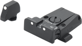 Glock [G17 G19 G26 & other] mire regolabili | punti bianchi - Ubitzu