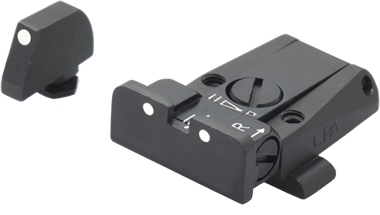 Glock [G17 G19 G26 & other] mire regolabili | punti bianchi - Ubitzu