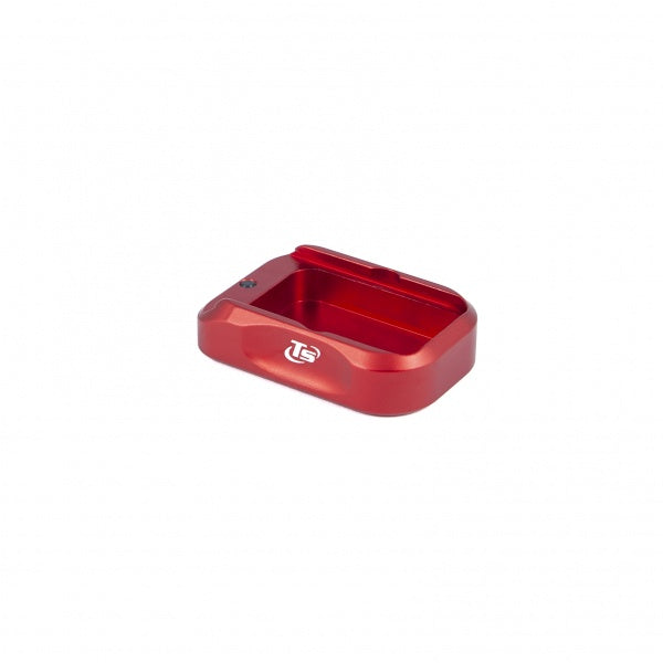 Glock [G17 G19 G34 G45] fondello caricatore in alluminio | +1 colpo - Rosso - Ubitzu