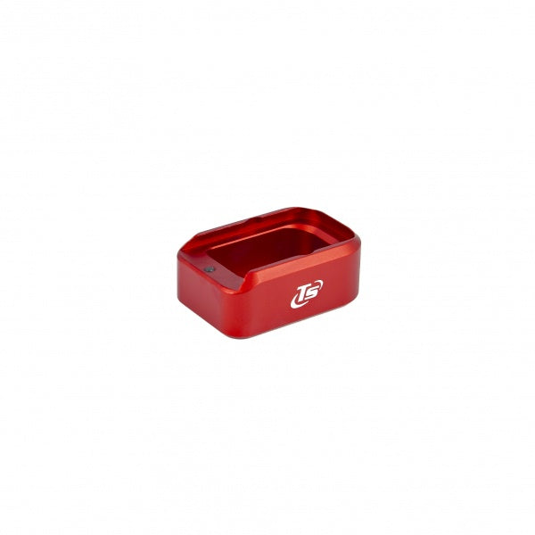Glock [G17 G19 G34 G45] fondello caricatore alu | +2 colpi - Rosso - Ubitzu