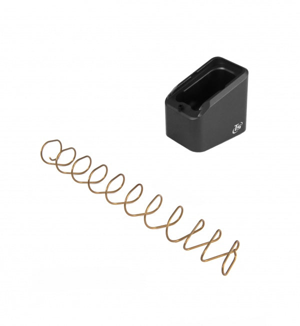 Glock [G17 G34 G45] fondello caricatore in alluminio | +6 colpi - Nero - Ubitzu