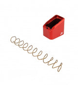 Glock [G17 G34 G45] fondello caricatore in alluminio | +6 colpi - Rosso - Ubitzu