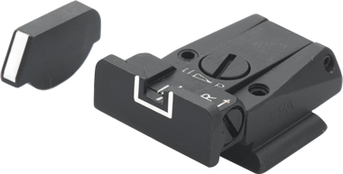 Ruger [P90 P91 P93 P94 P95 P97] mire regolabili | linee bianche - Ubitzu