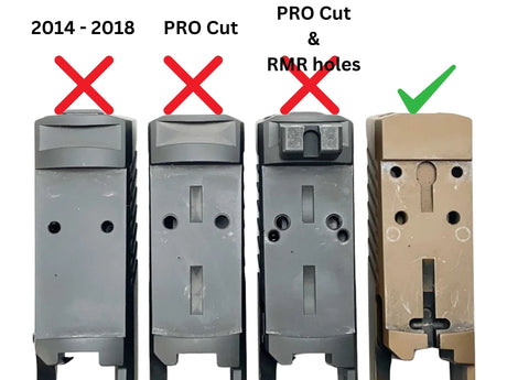 Sig P320 [models with removable rear sight] Optics Ready plate | type I [RMR RMSc & DPP footprint] - Ubitzu