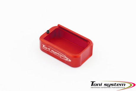 Tanfoglio fondello caricatore alu per Large Frame | +2 colpi - Rosso - Ubitzu