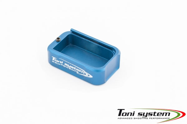 Tanfoglio fondello caricatore alu per Large Frame | +2 colpi - Blu - Ubitzu