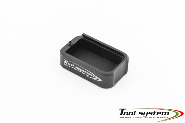 Tanfoglio fondello caricatore alu per Large Frame | +2 colpi - Nero - Ubitzu